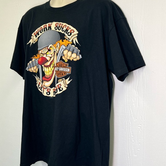 Harley Davidson - NWT Outer Banks North Carolina Pirate And Clown T Shirt XL - Picture 3 of 9